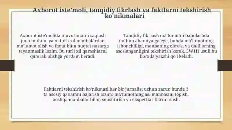 Mediasavodxonlik: Ta'rif, ahamiyat va jurnalistikadagi roli 4