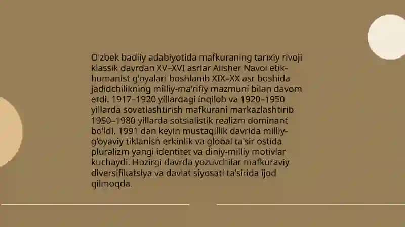 Badiiy adabiyot va mafkura 4