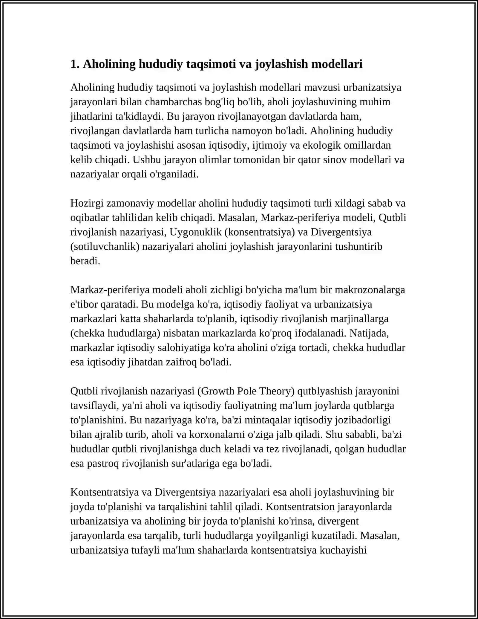 AHOLI JOYLASHUVI VA URBANIZATSIYA 4