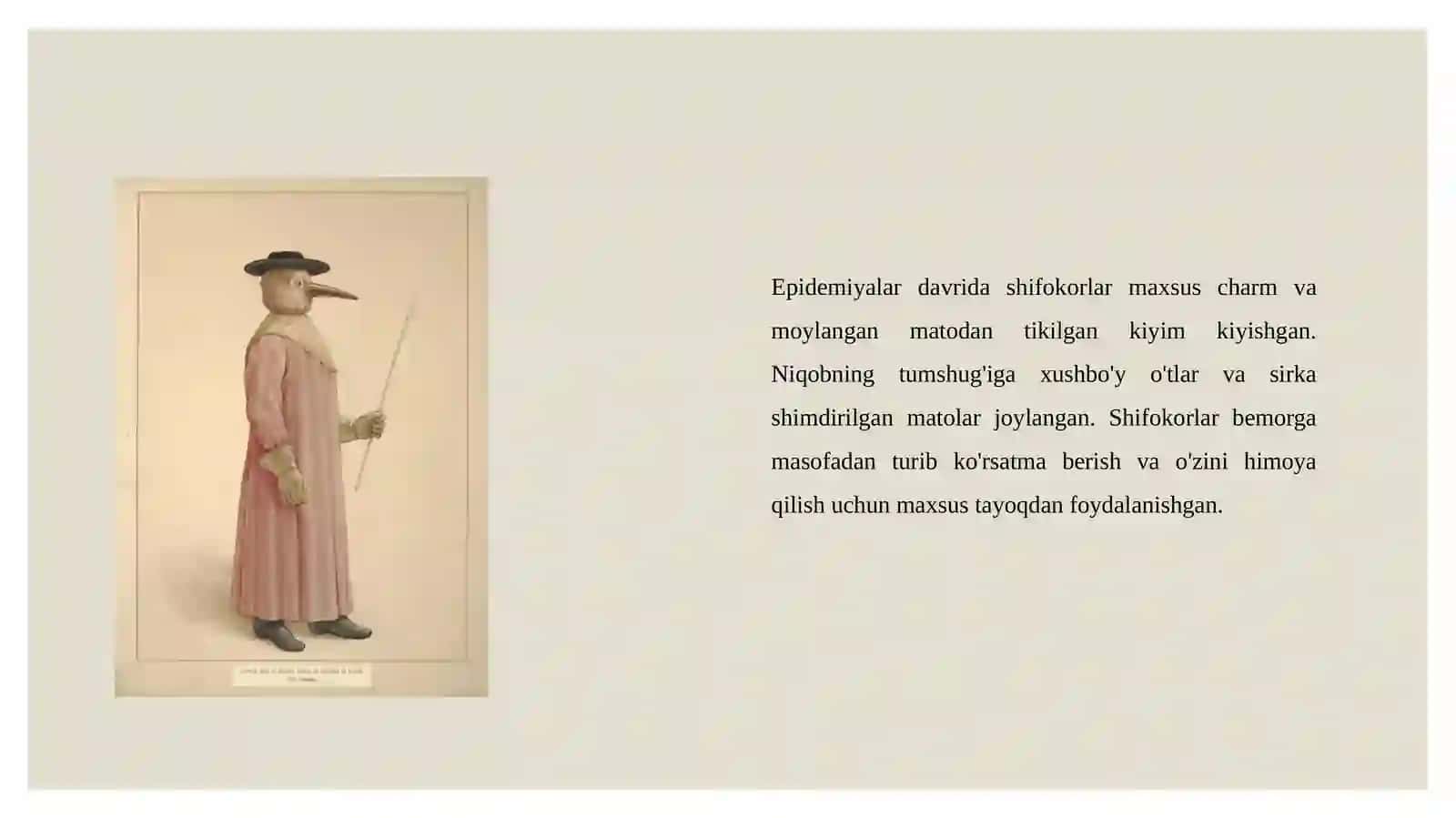 Tibbiy forma va shifokorlar libosi tarixi 4