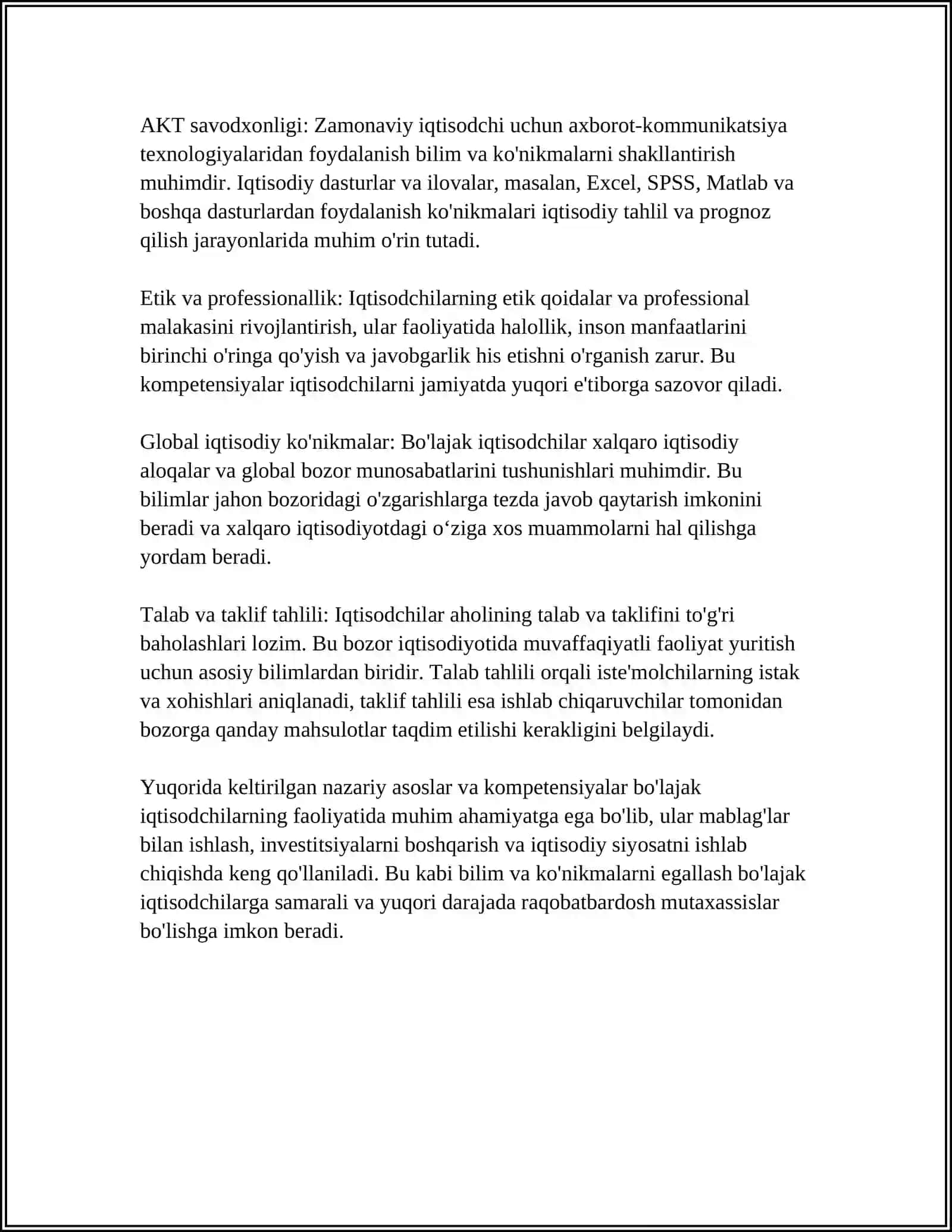 BO'LAJAK IQTISODCHINING KONFITENTLIGI SHAKLLANTIRISH XUSUSIYATI 4