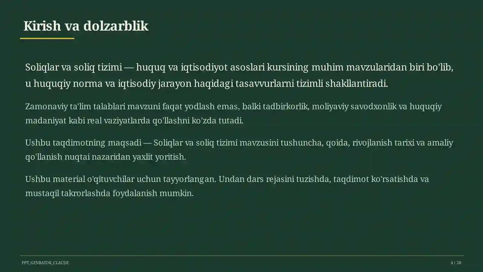 Soliqlar va soliq tizimi (10-sinf) 4