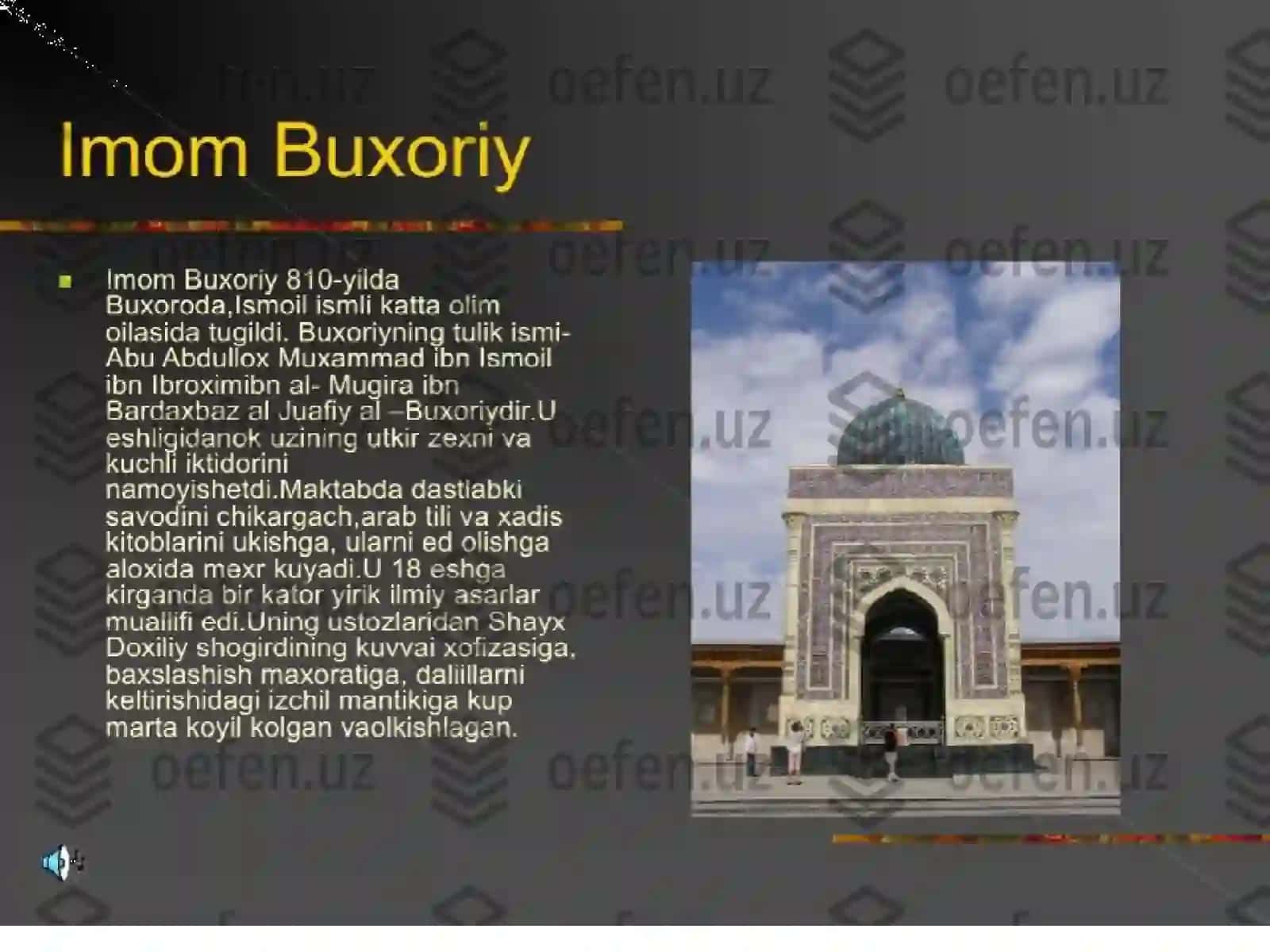 Imom Buxoriy va Imom Termiziyning hadis ilmiga qo’shgan hissalarini qiyosiy tahlili 4