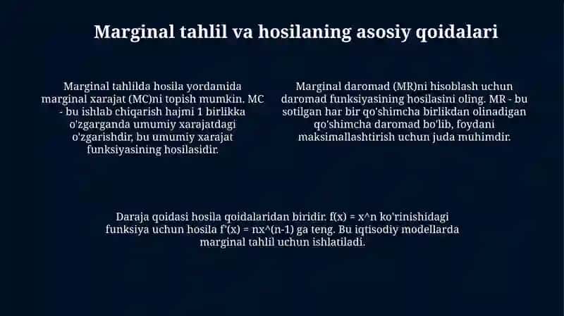 Hosila iqtisodiyga tadbiqi 4