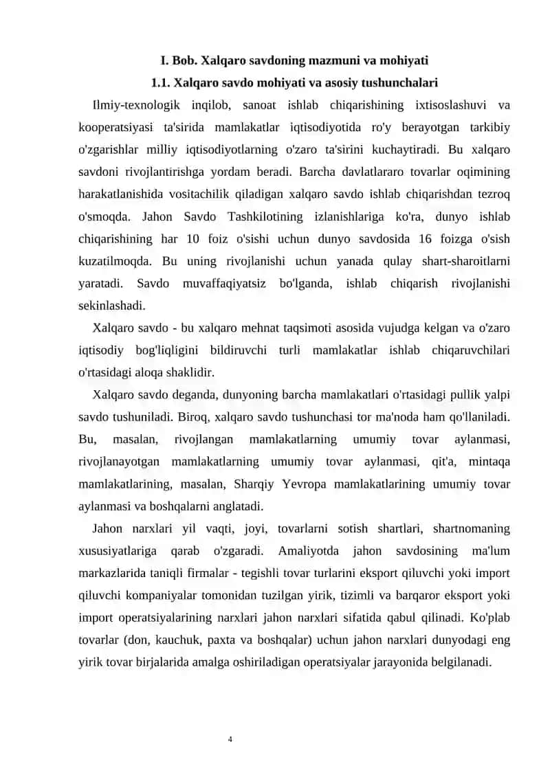 Xalqaro savdo va uning milliy iqtisodiyotga ta’siri 4