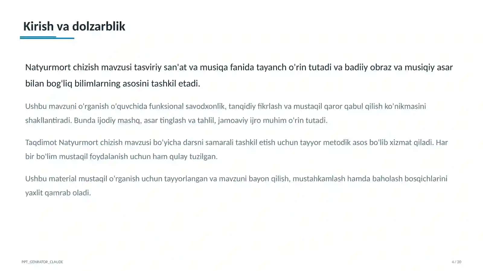 Tasviriy san'at va musiqa (1–7) 4