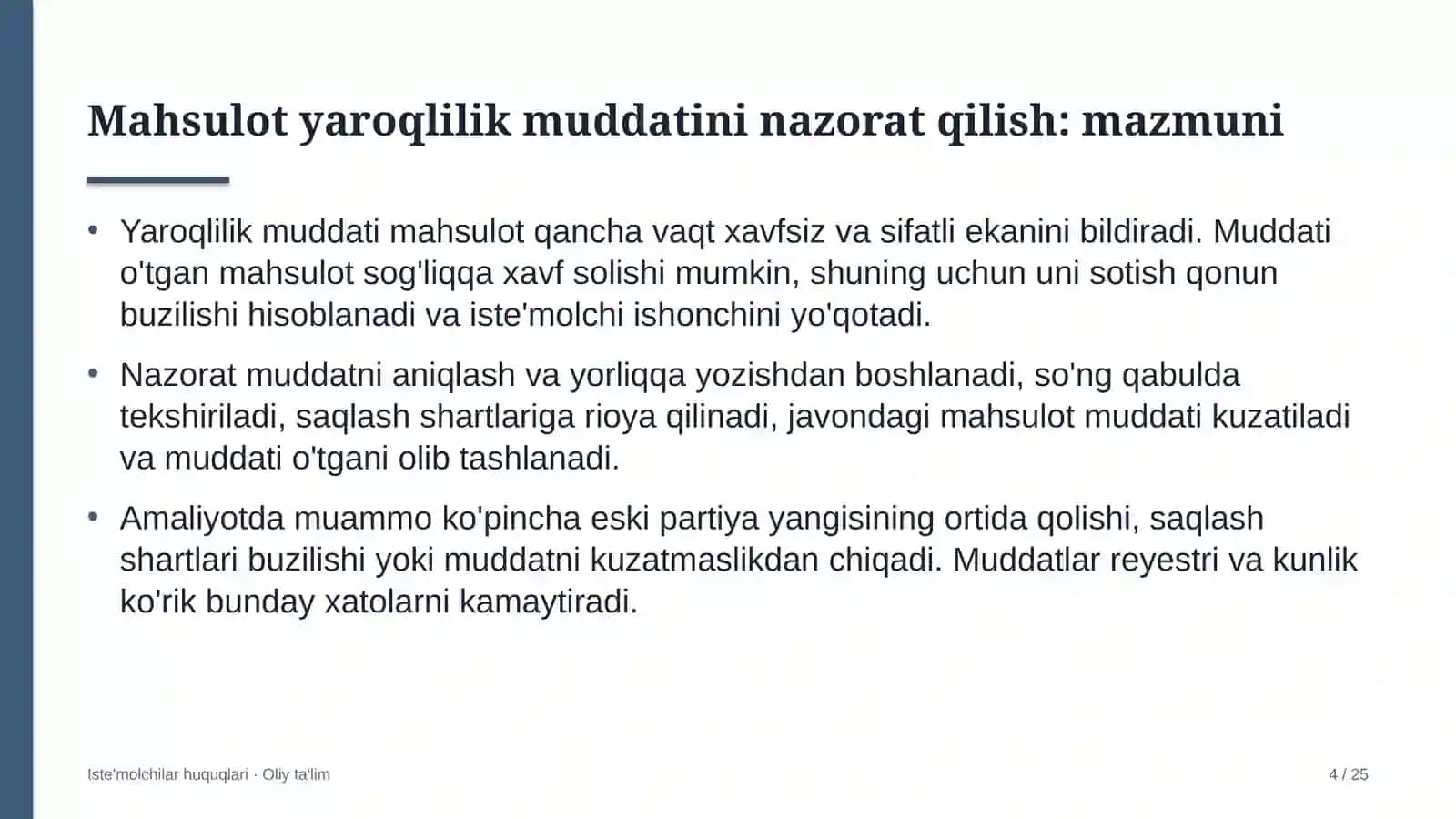 Bulutli xizmatlar provayderlarida mahsulotning yaroqlilik muddatini nazorat qilish 4