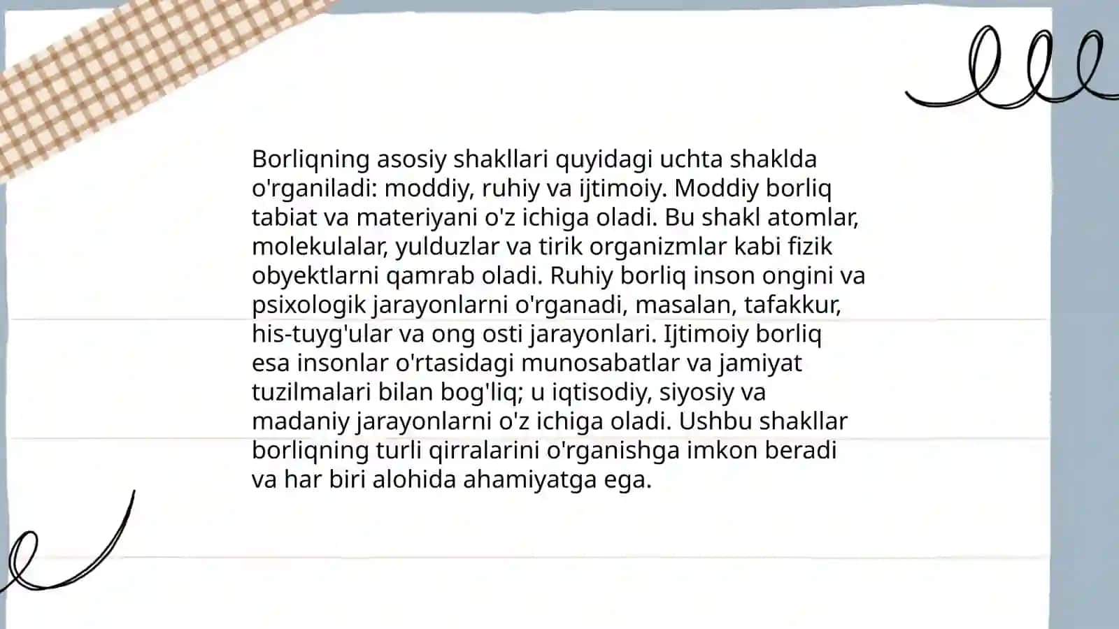 Ontologiya-borliq falsafasi borliq shakllari 4