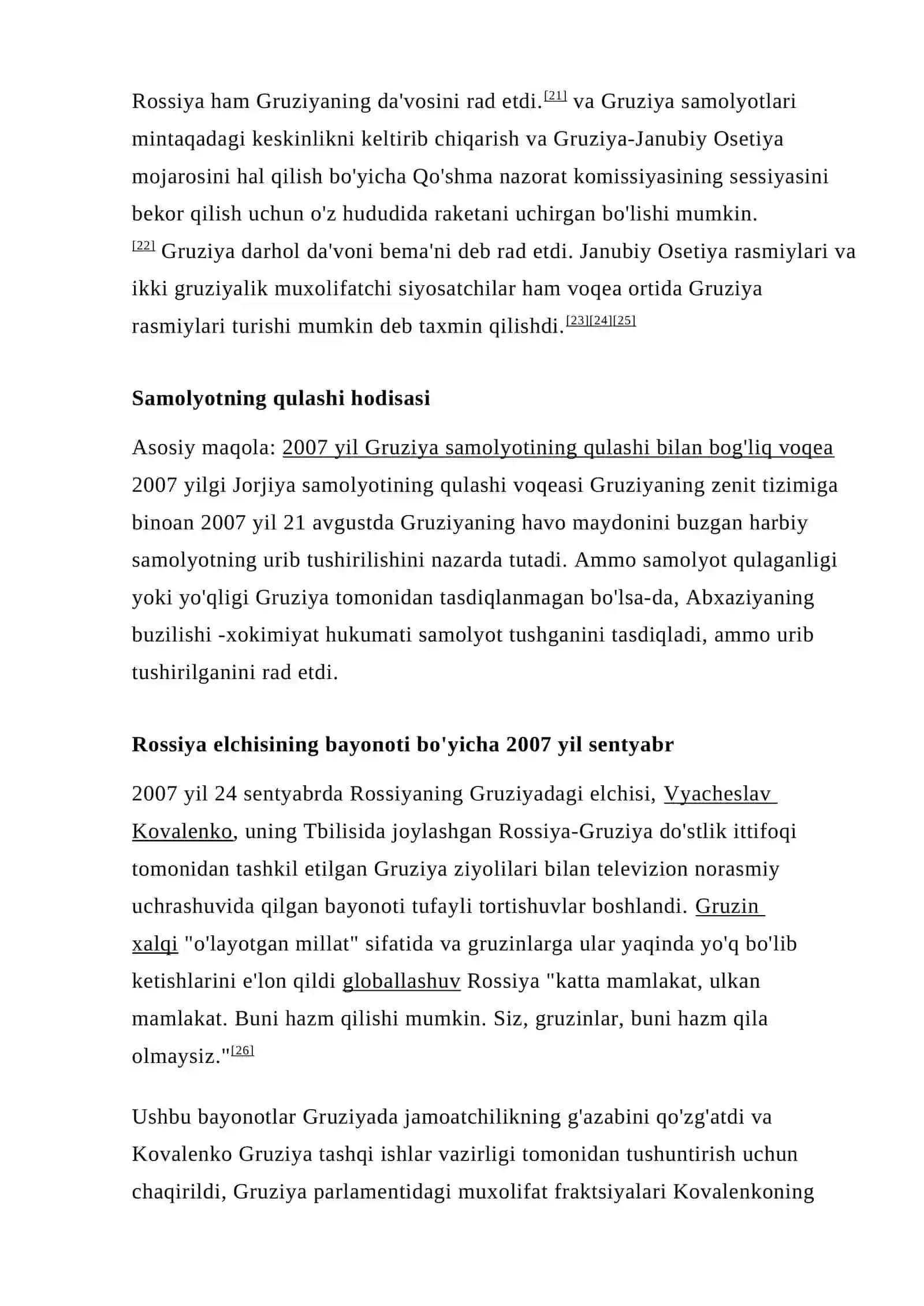 Rossiya Gruziya munosabatlari 4
