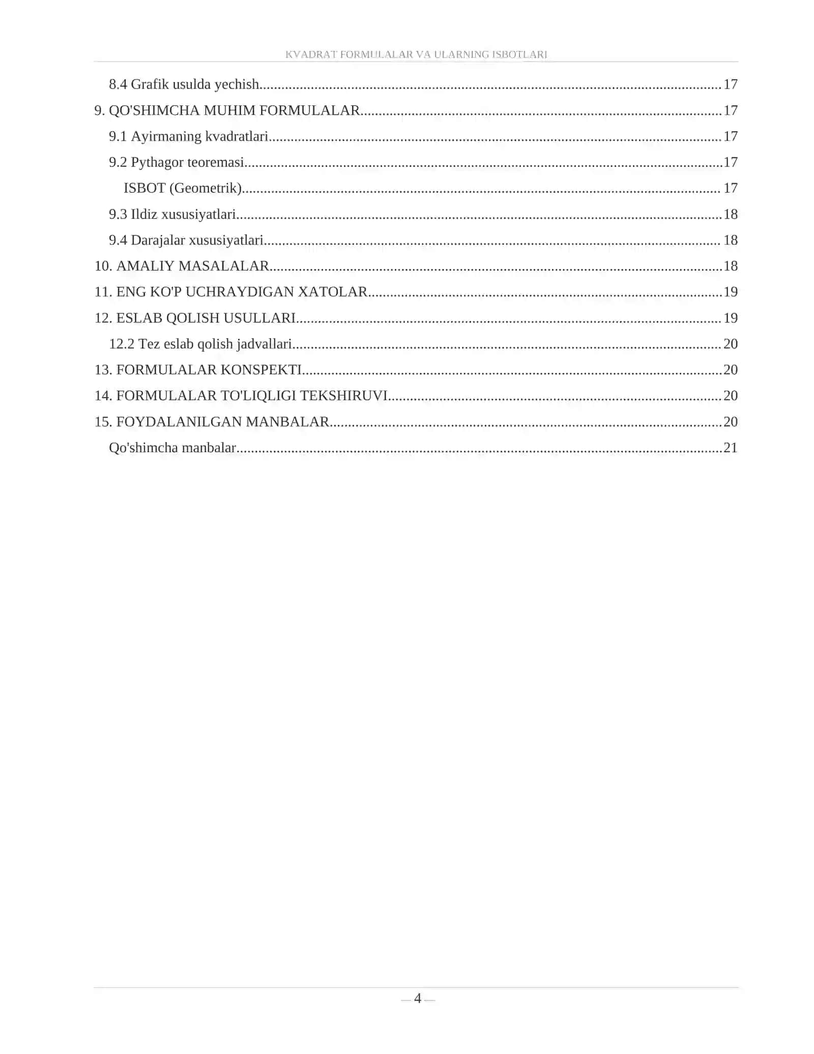 KVADRAT FORMULALAR VA ULARNING ISBOTLARI 4