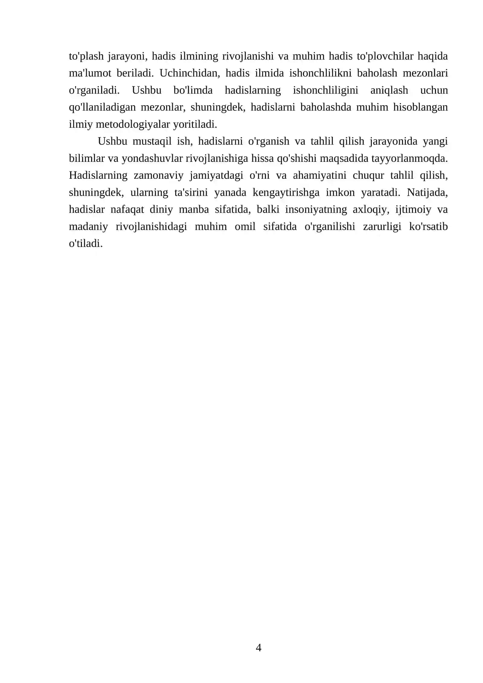 Hadis 4