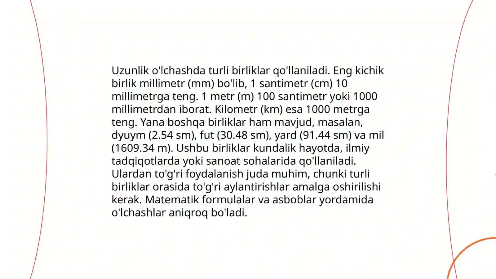 Boshlang'ich sinflarda asosiy miqdorlar va ularni o'lchov birliklarini o'rganish metodikasi 4