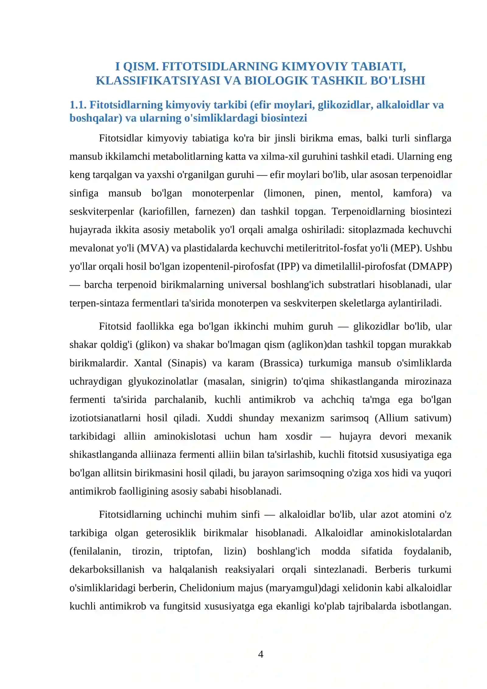 O'simliklar fitotsidlari va ularning biologik ahamiyati 4