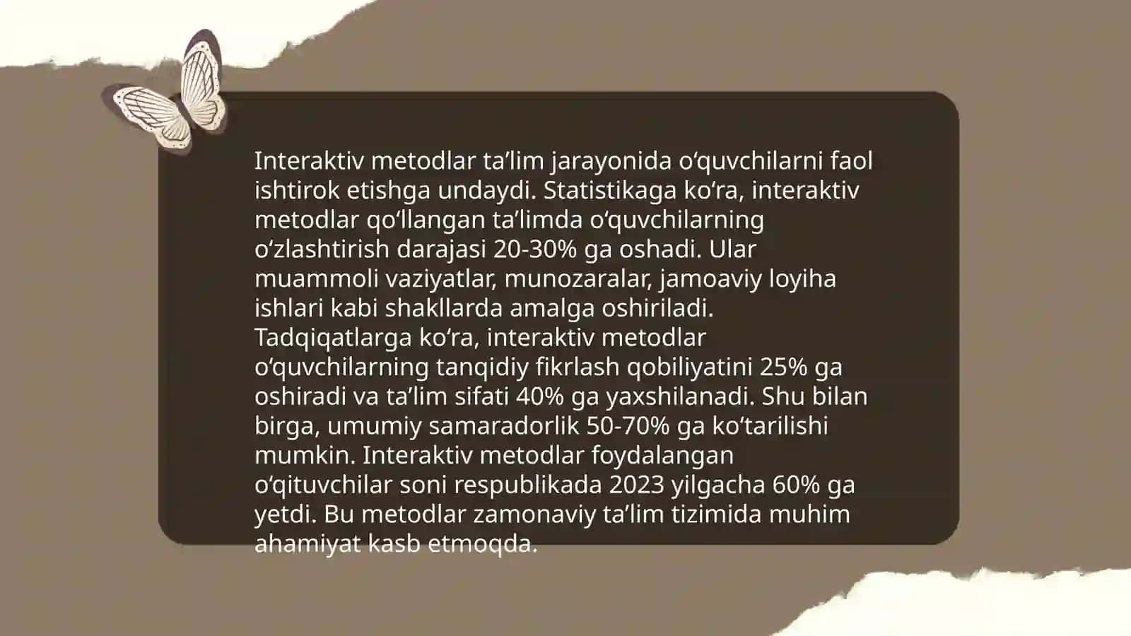 Zamonaviy yondashuvlar asosida pedagogik texnologiyalarning nazariy tavsifi va tasnifining tahlili 4