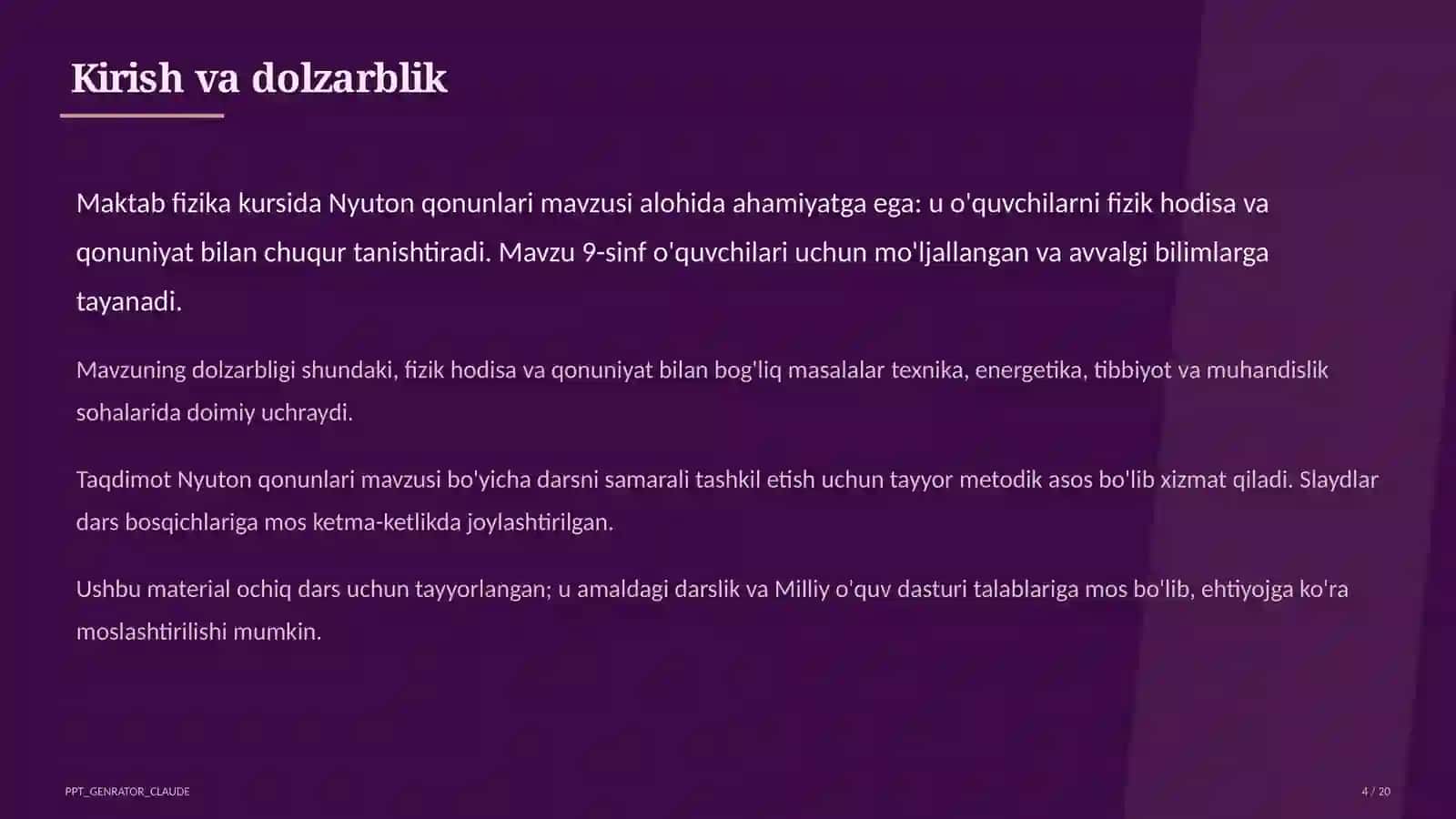 Nyuton qonunlari (9-sinf) 4