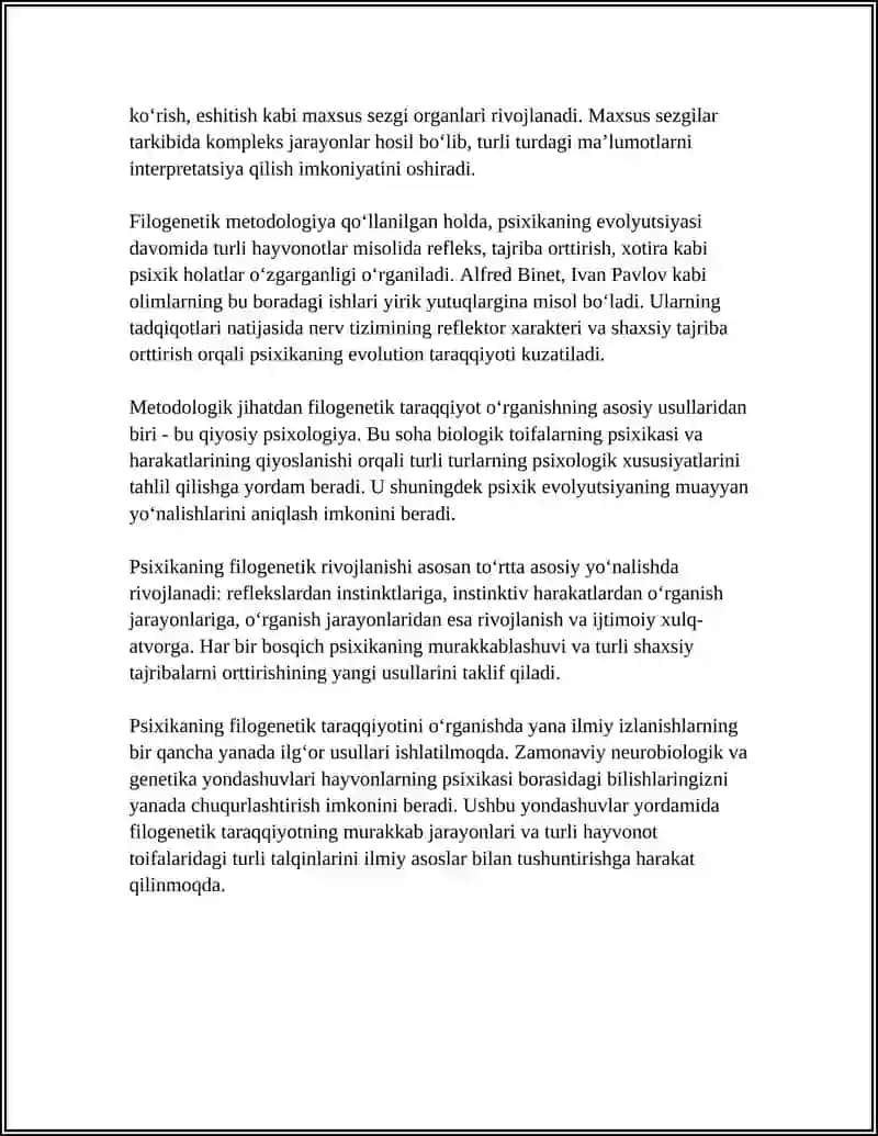 PSIXIKANING FILOGENETIK TARAQQIYOTI 4