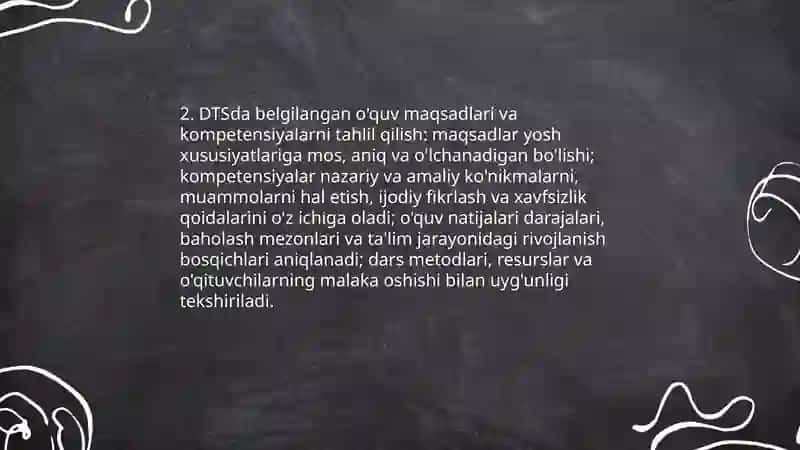 Boshlangich sinf texnologiya fani DTS tahlili va oʻquv fan dasturining mazmuni va ularning tahlili 4