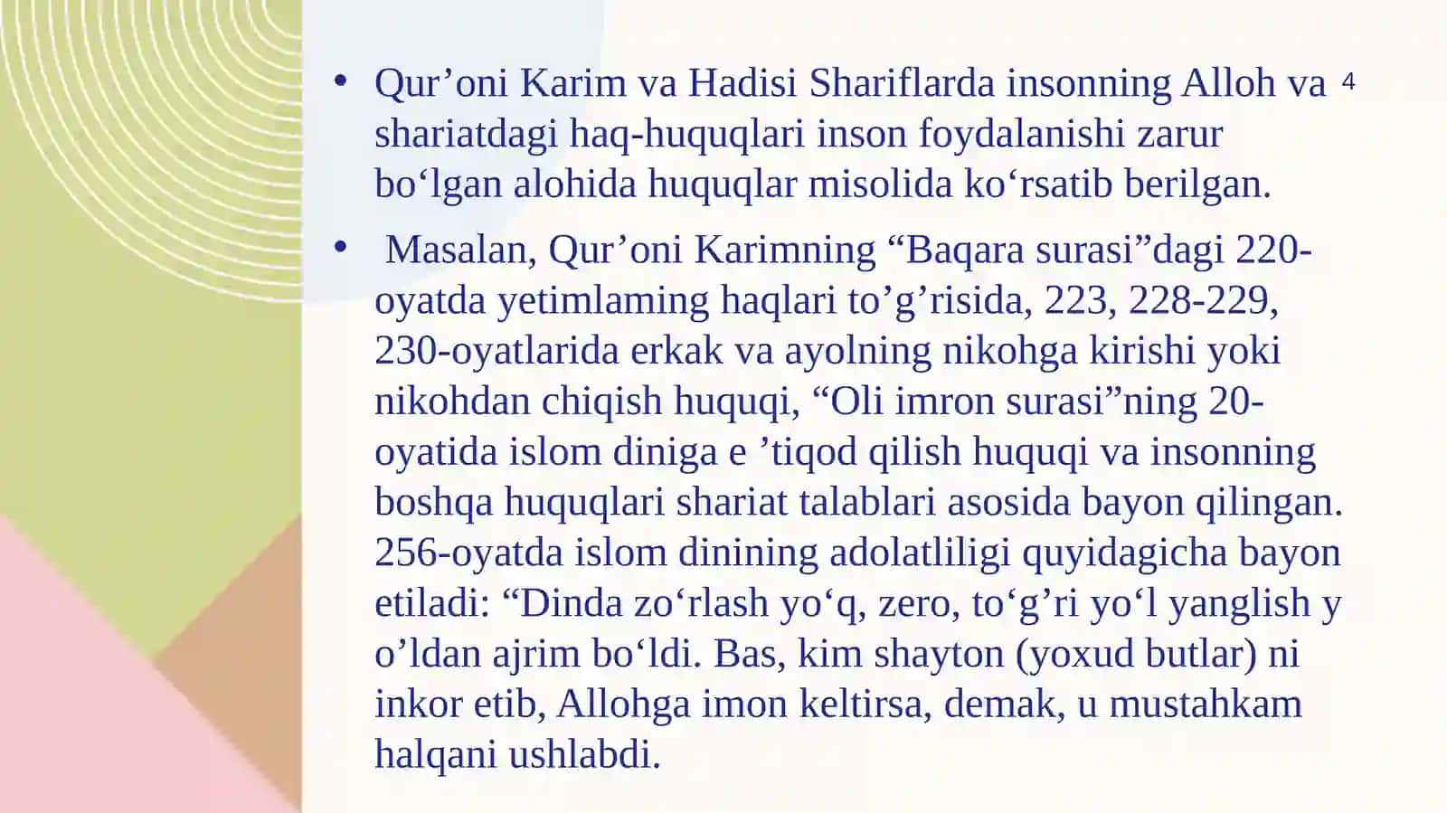 Islomda inson huquqlari himoyasi 4