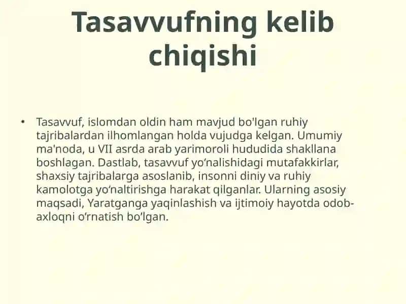 Tasavvuftushunchasi va uningmohiyati 4