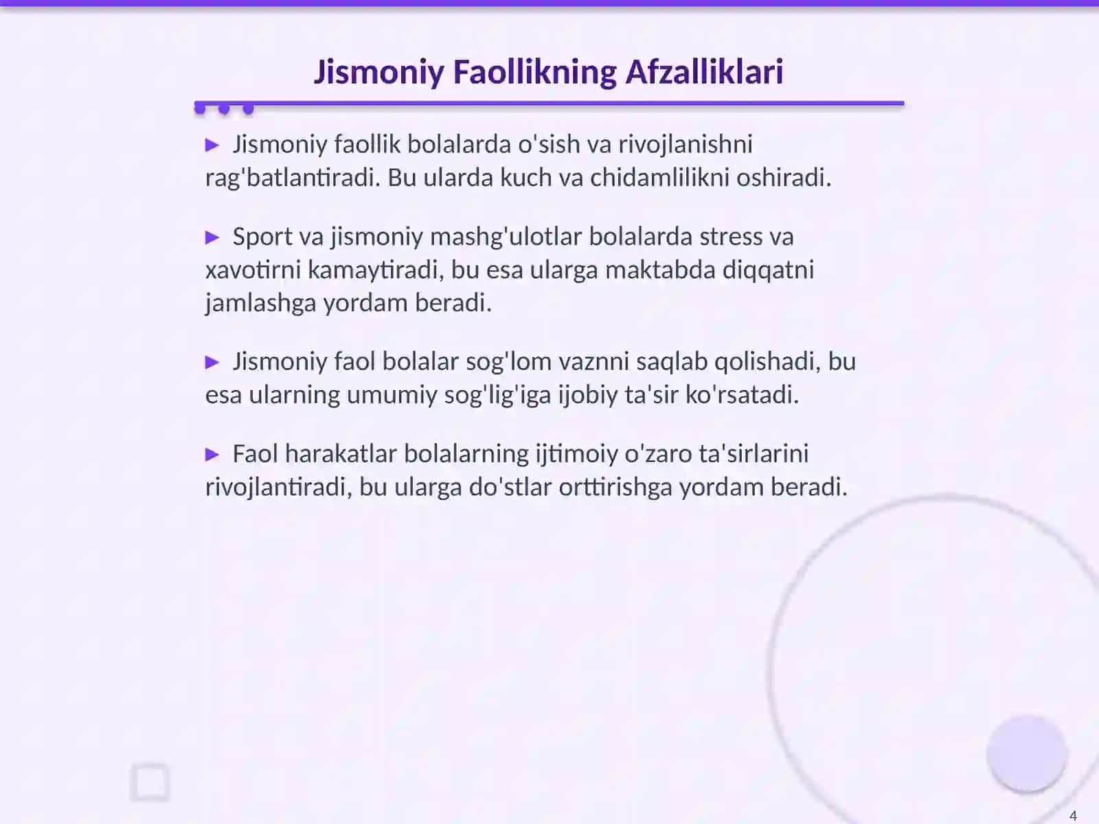 Maktabgacha Yoshdagi Bolalarni Maktab Taʼlimiga Jismoniy Jihatdan Tayyorlash 4