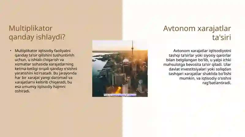 Avtonom xarajatlar multiplikatori. 4