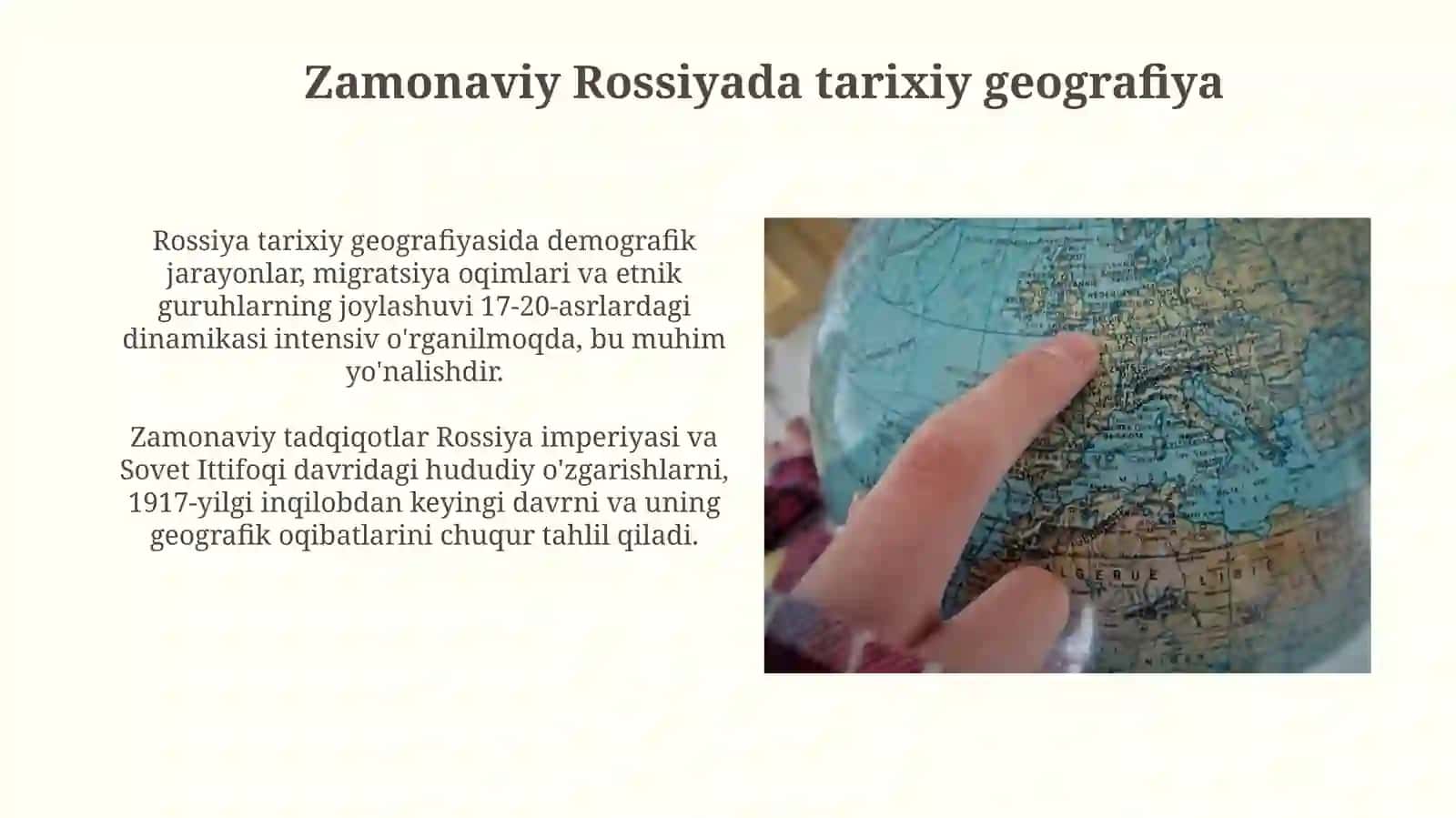 Tarixiy geografiya fanining Yevropa va Rossiya hududida rivojlanishi 4