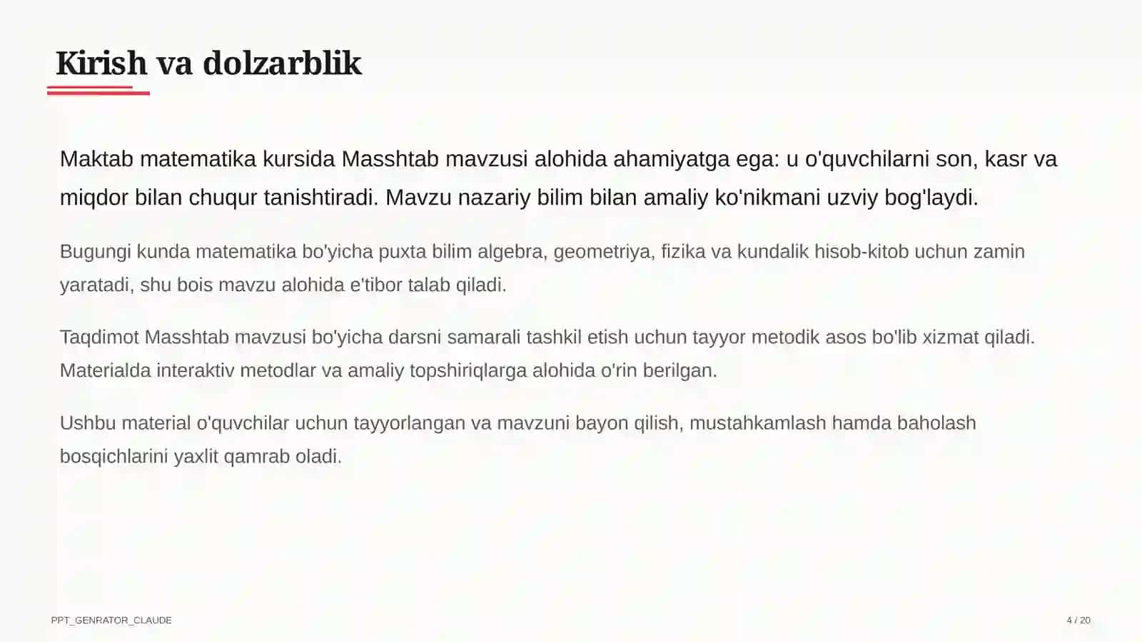 Masshtab (6-sinf) 4