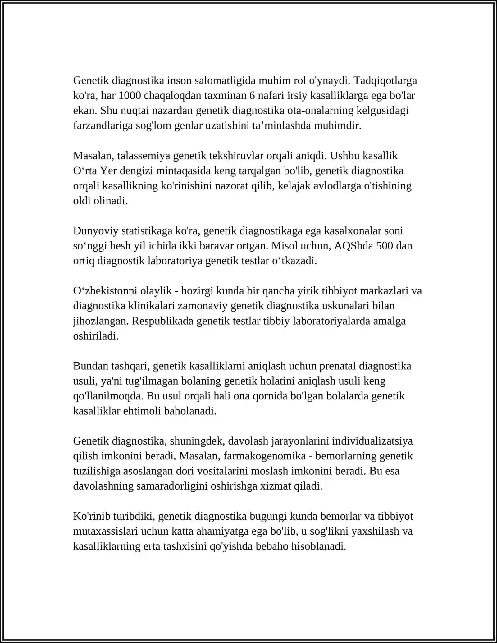 XOTIRANI DIOGNOSTIKA QILISH 4