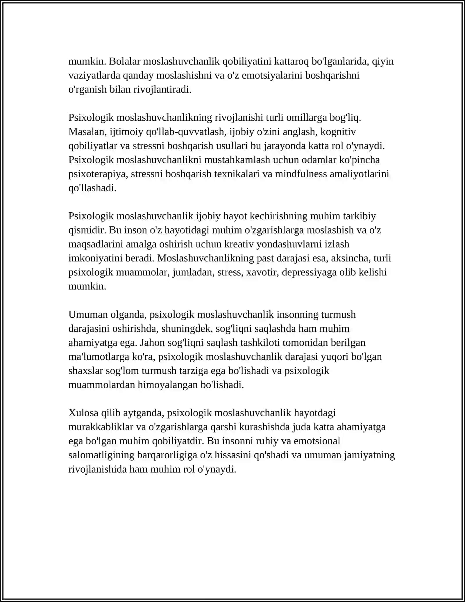 PSIXOLOGIK MOSLASHUVCHANLIK VA MUVOZANATNI BAHOLASH MEZONLARI 4