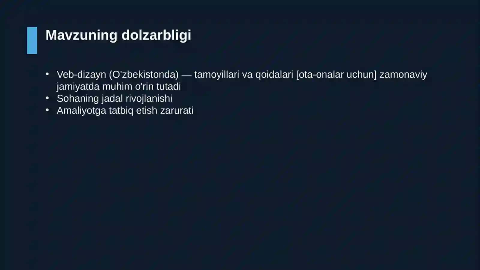 Veb-dizayn (O'zbekistonda) — tamoyillari va qoidalari [ota-onalar uchun] 4