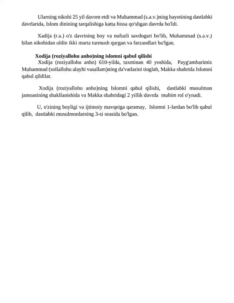Xadicha r.a 4