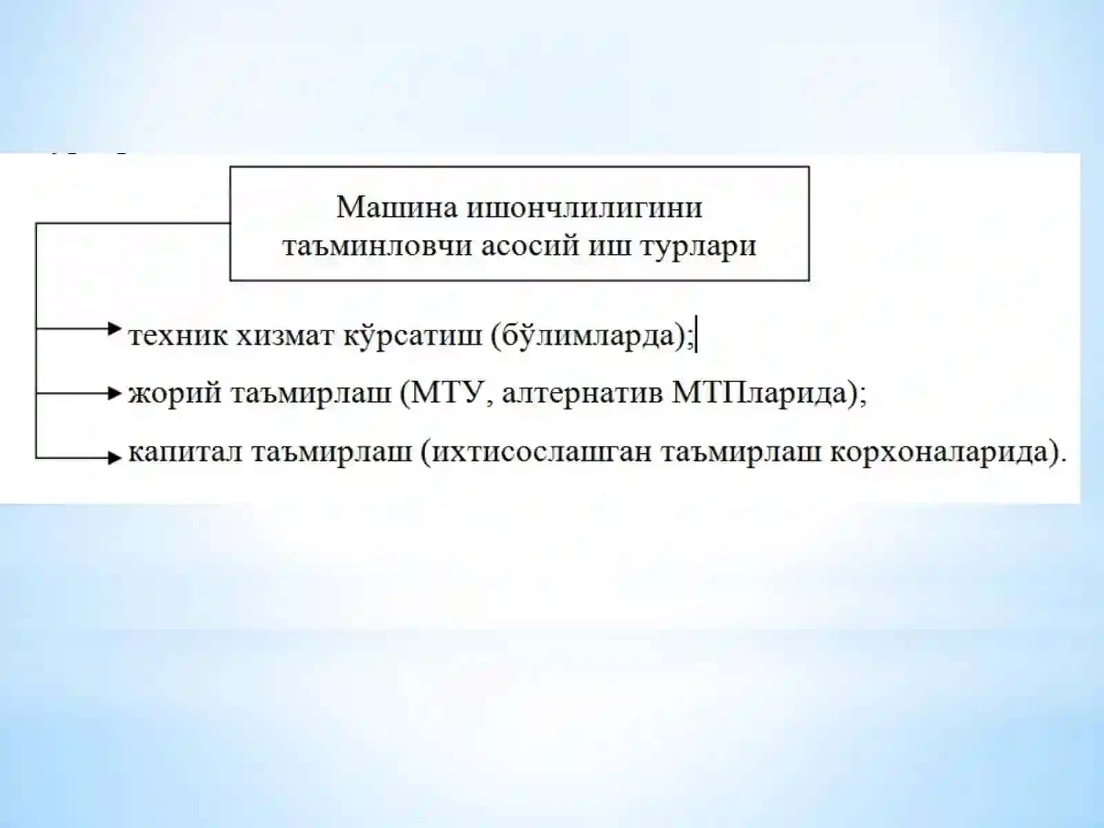 Автотранспорт воситалари Бузилишларнинг тақсимланиш қонуниятлари 4