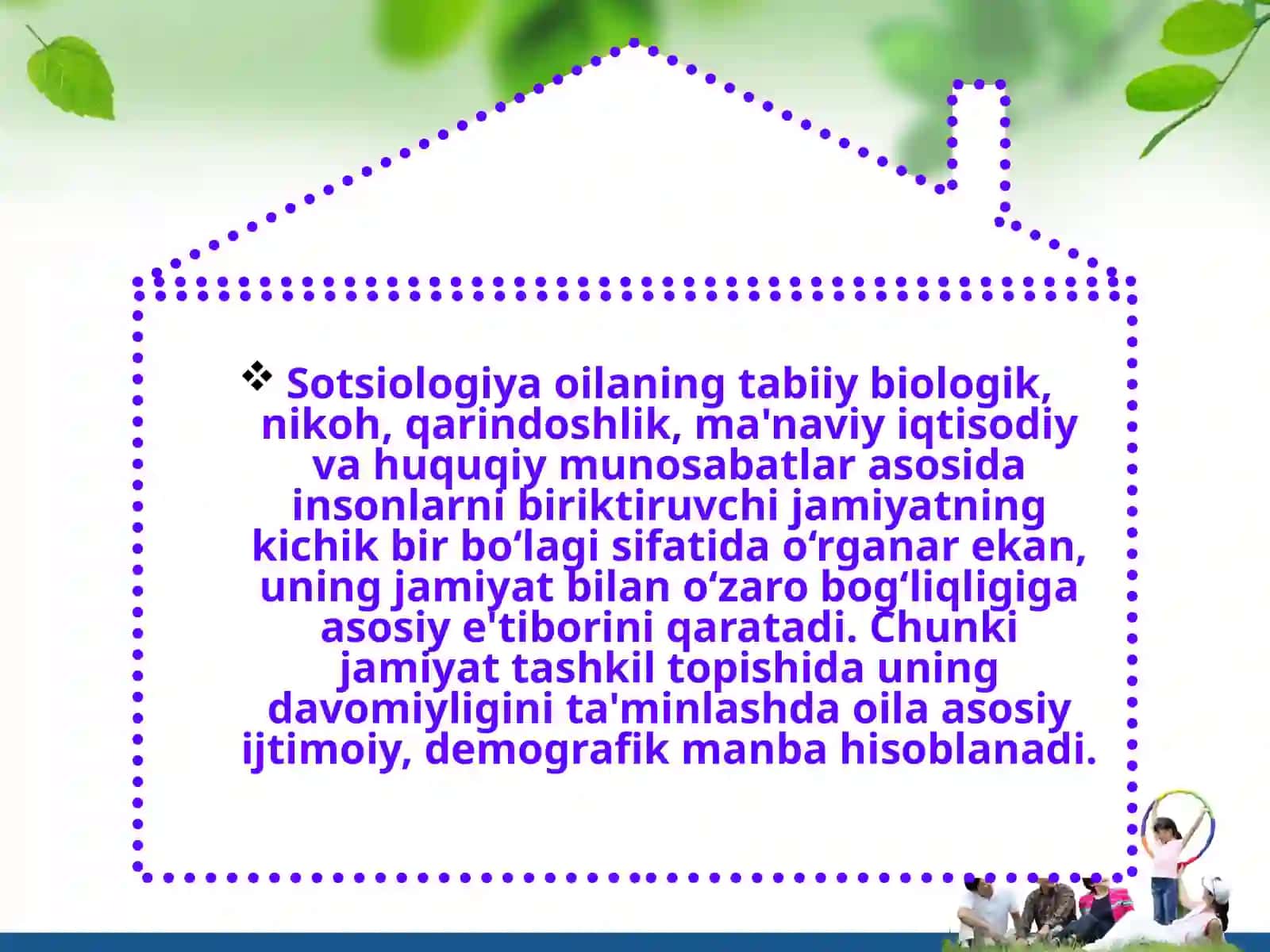 OILA VA BOLALAROTA-OANSIQ QOLGAN BOLALARBILAN IJTIMOIY-PEDAGOGIK FAOLIYAT 4