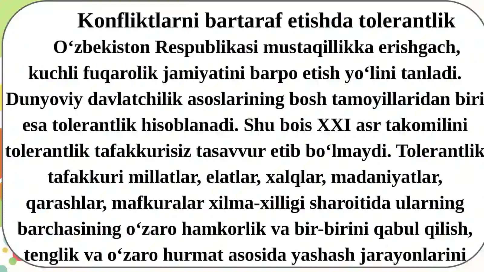 Tolerantlikvadiniybag'rikenglik 4