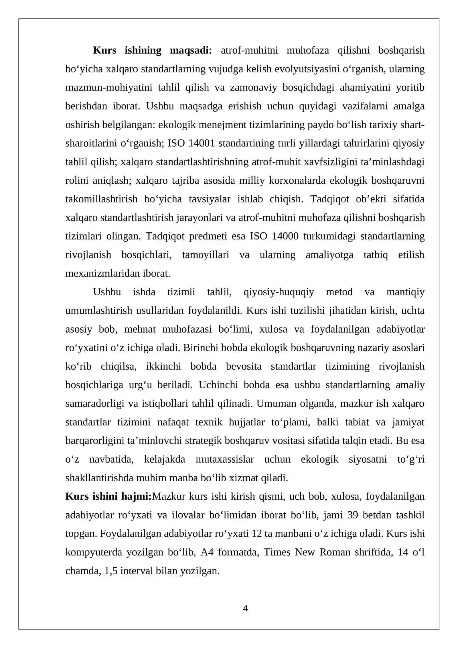 «Arof-muhitni muhofaza qilishni boshqarish bo‘yicha xalqaro standartlar tizimining rivojlanish bosqichlari» 4