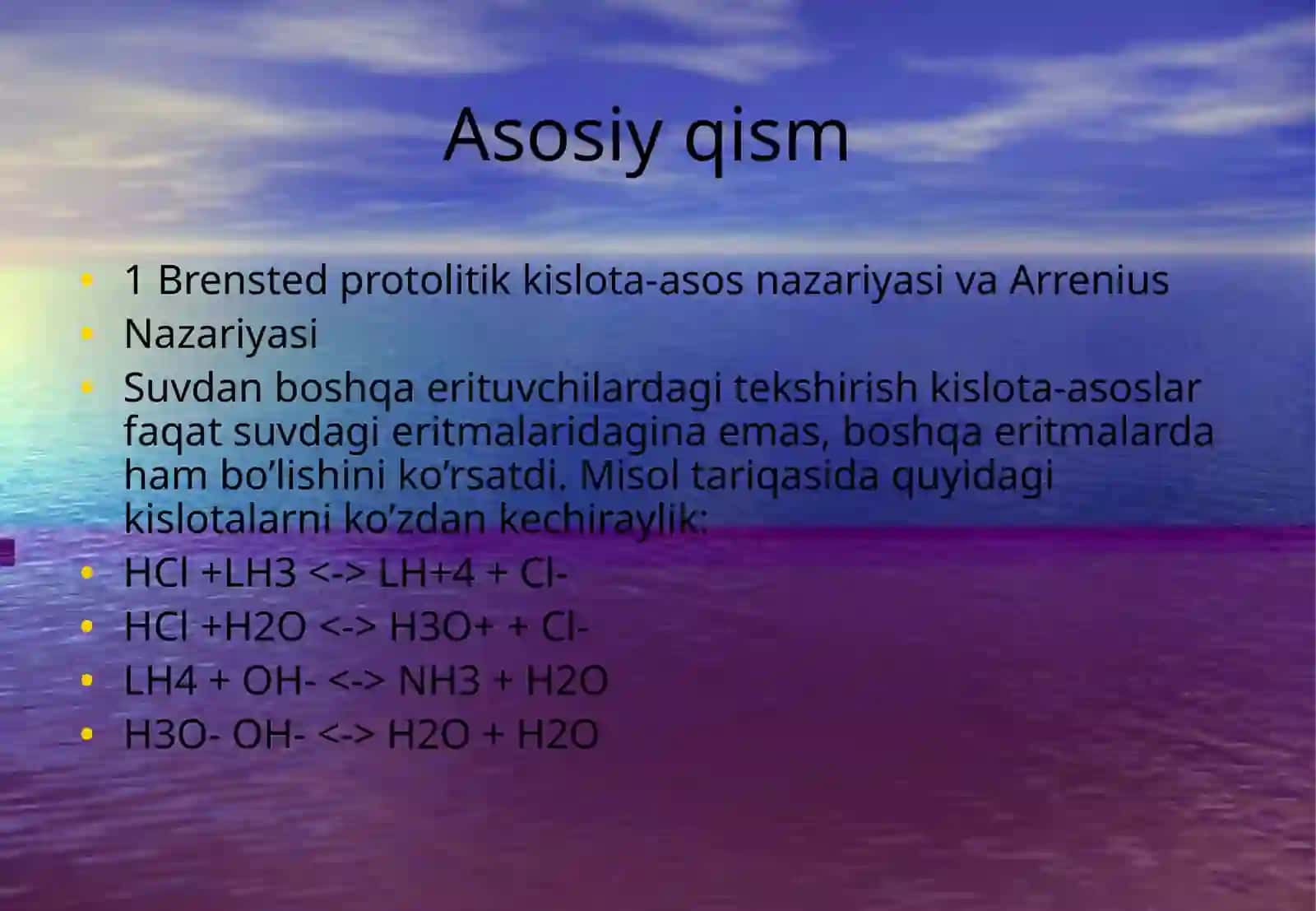 Kislota va asos nazariyasi 4