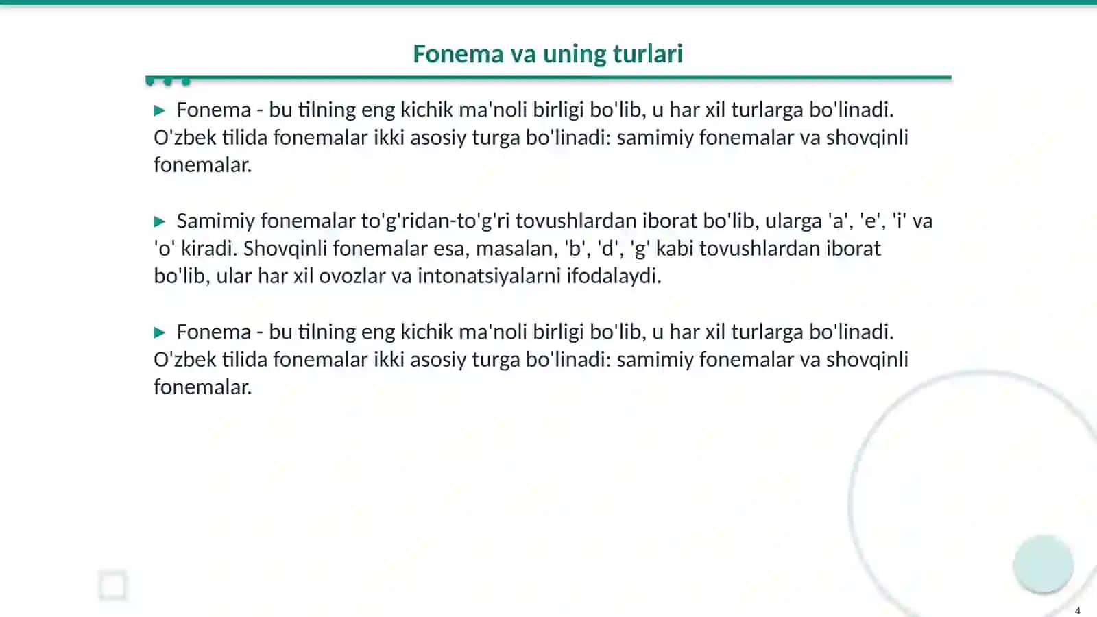 Fonema ottenkalari va ularning turlari 4