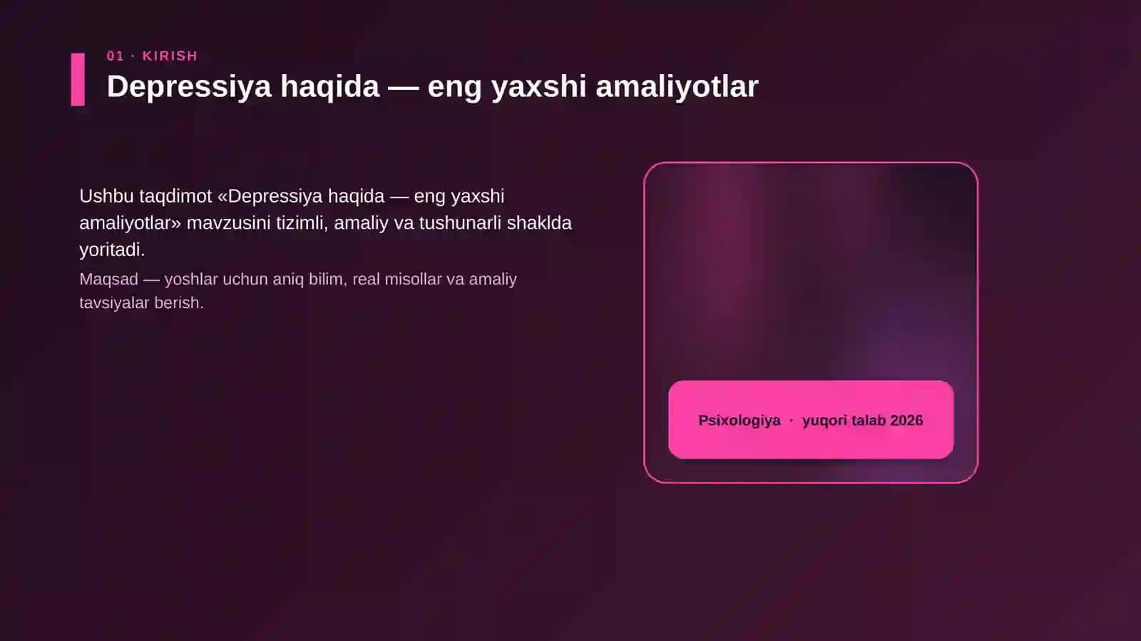 Depressiya haqida — eng yaxshi amaliyotlar 4