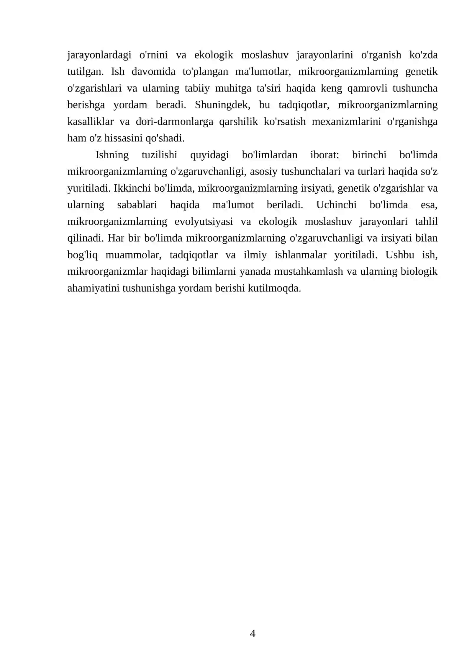 Mikroorganizmlarning o‘zgaruvchanligi va irsiyati 4