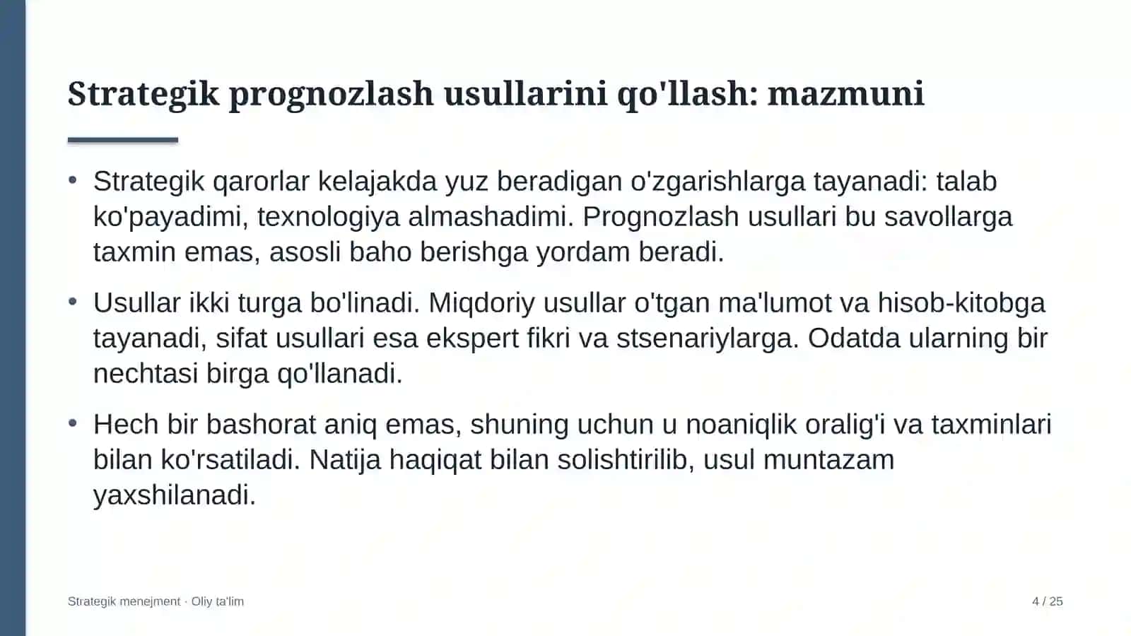 elektr energiyasi bozorida strategik prognozlash usullarini qo'llash 6076 4