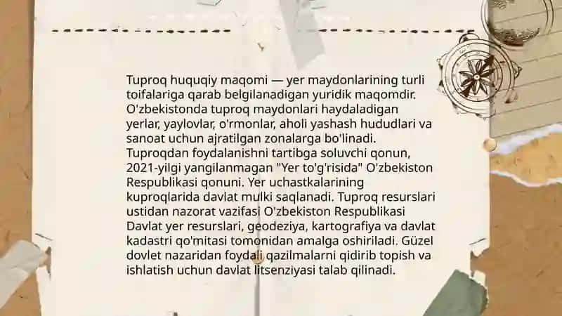 Yerlarni huquqiy muhofaza qilish 4