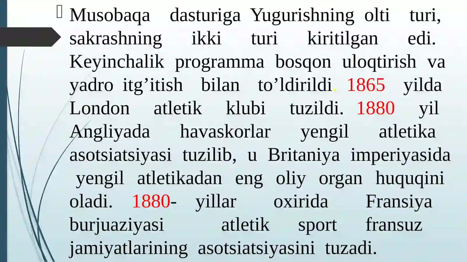 Yengi atletikada uloqtirish turlarida musoboqa tashkil qilish va hakamlik qilish 4