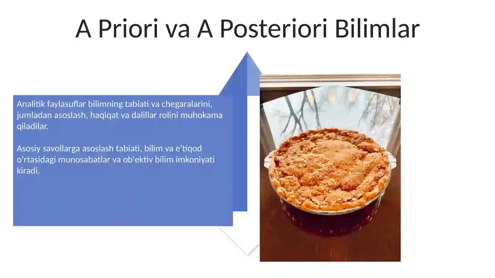Analetik falsafada bilish muommosi 4