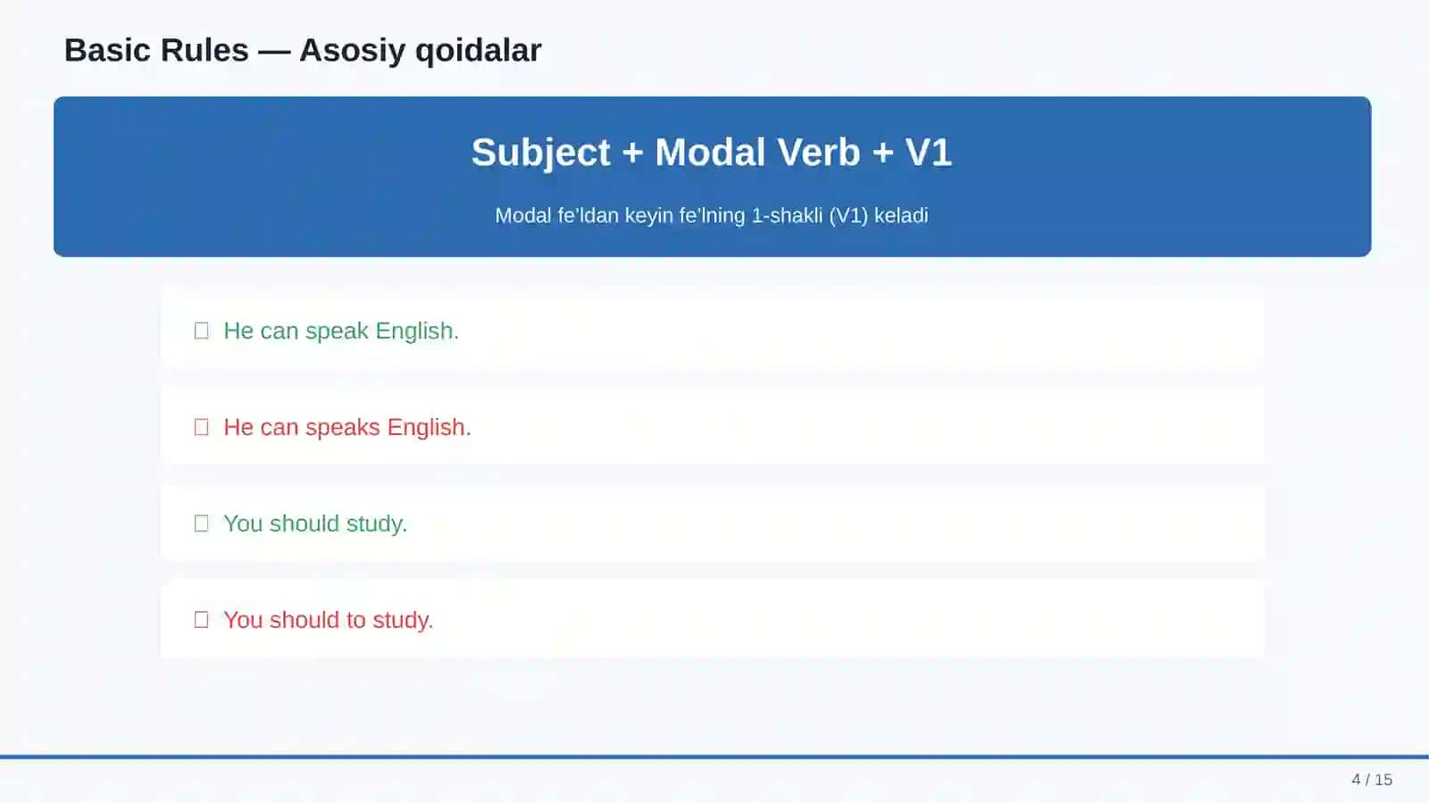 MODAL VERBS IN ENGLISH 4