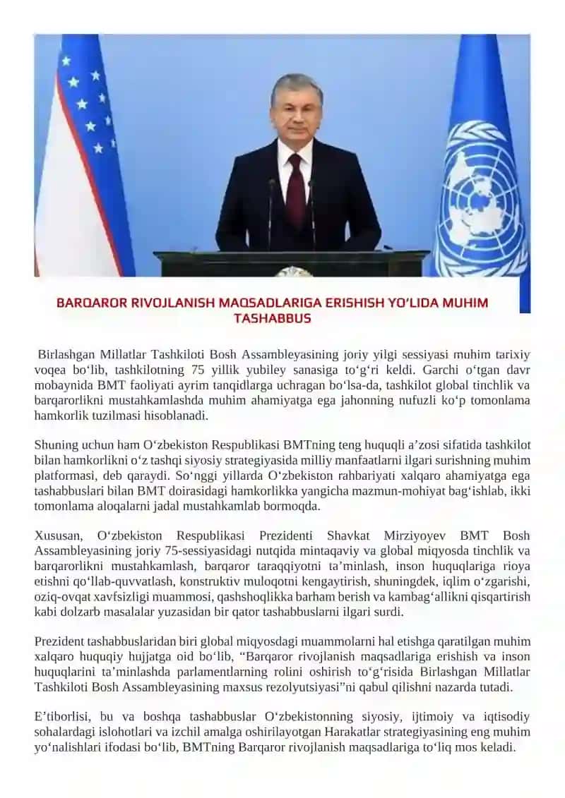 Barqaror rivojlanish maqsadlari (SDGs)larga erishish strategiyalari va mamlakatlar tajribasi 4