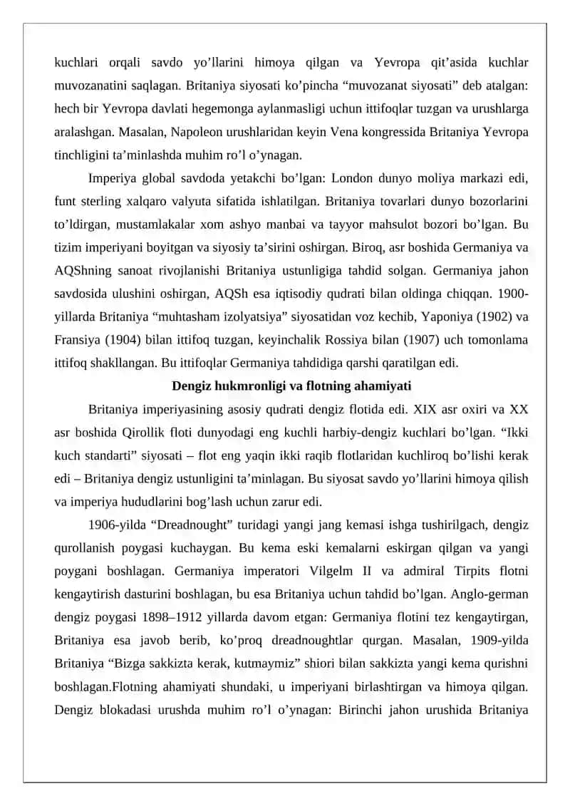XX asr Buyuk Britaniyaning geosiyosiy va imperiya qisqarishi 4