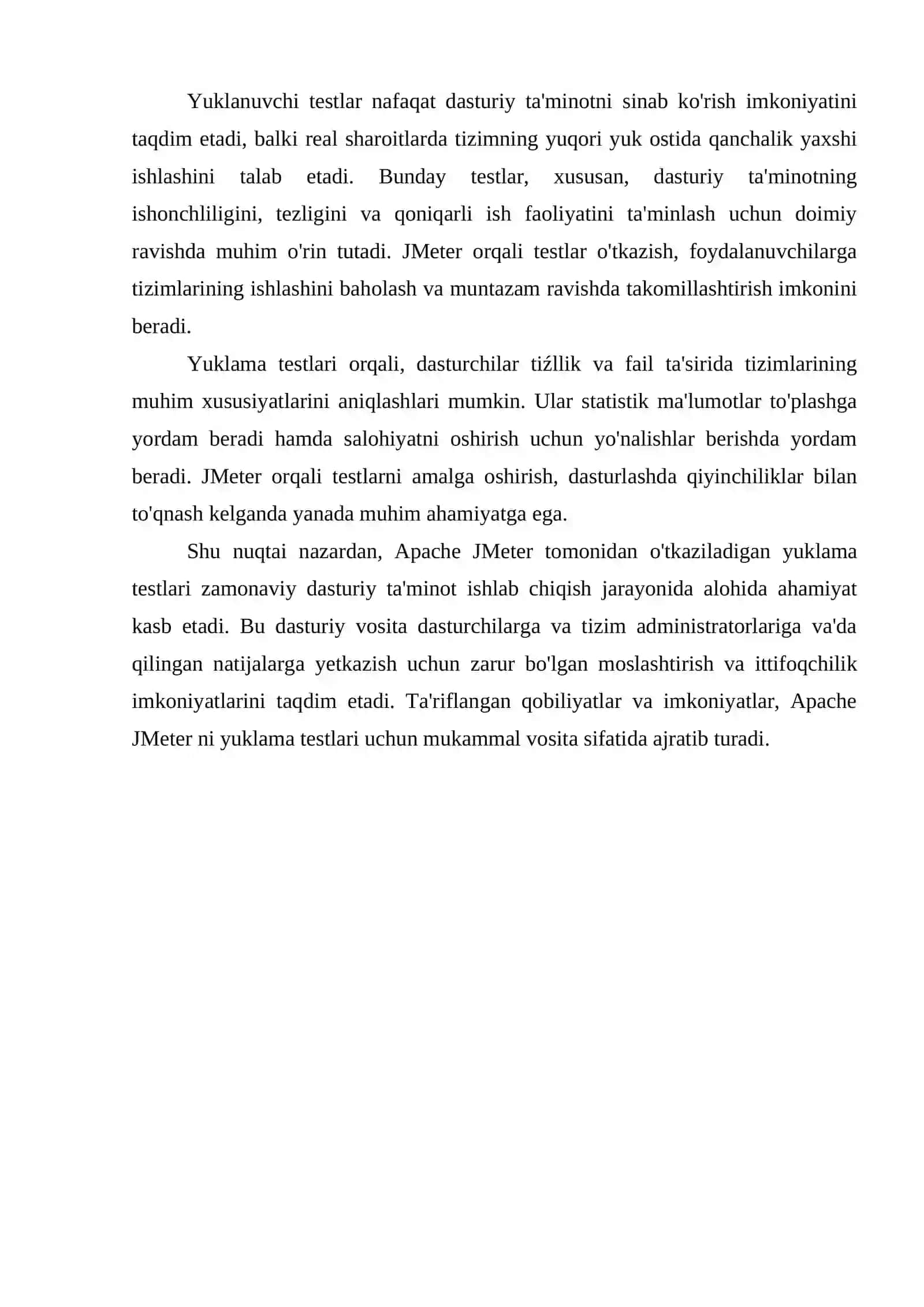 APACHE JMETER BILAN YUKLAMA TESTINI O'TKAZISH 4