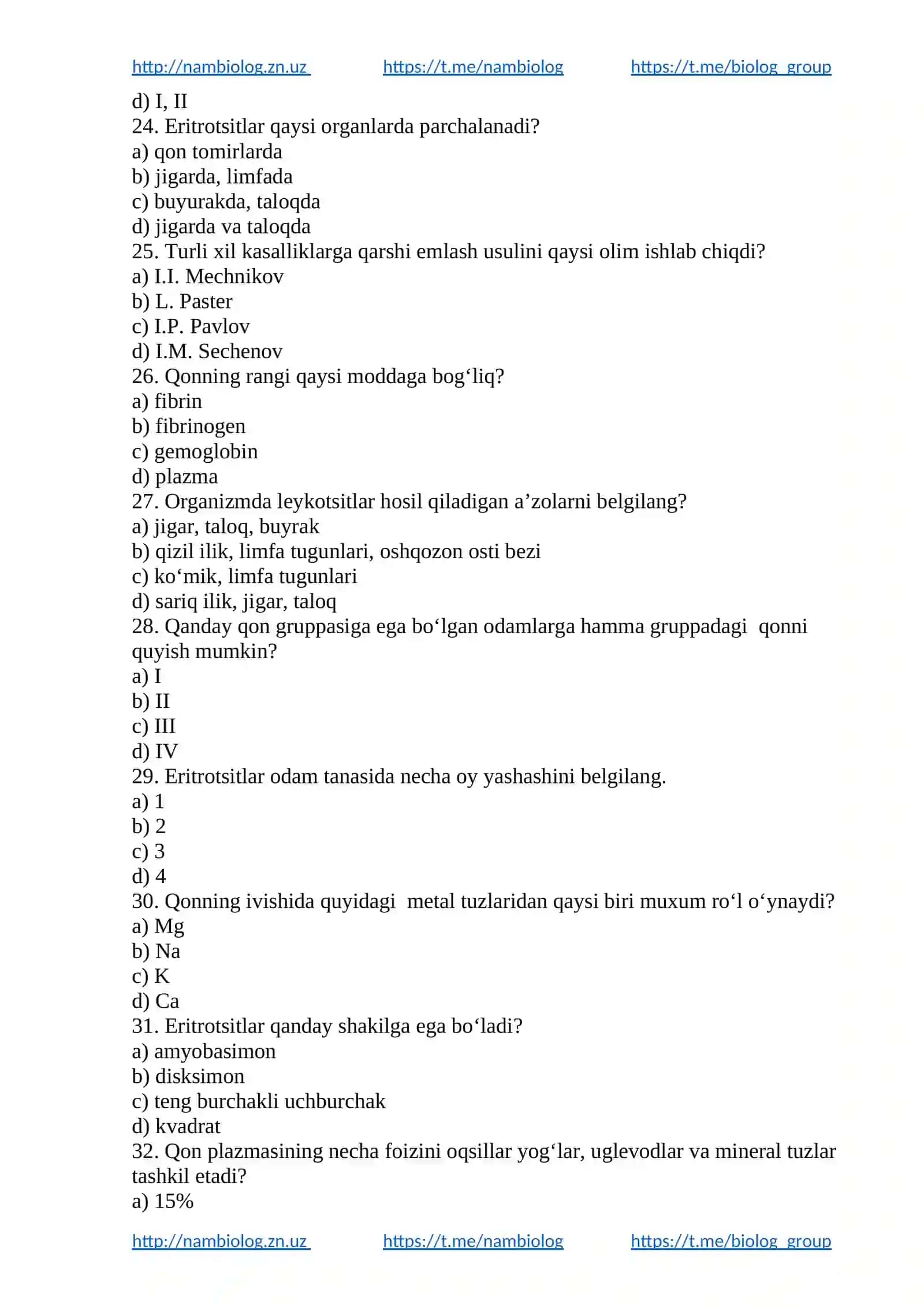 Qon va qon aylanish sistemasi 4