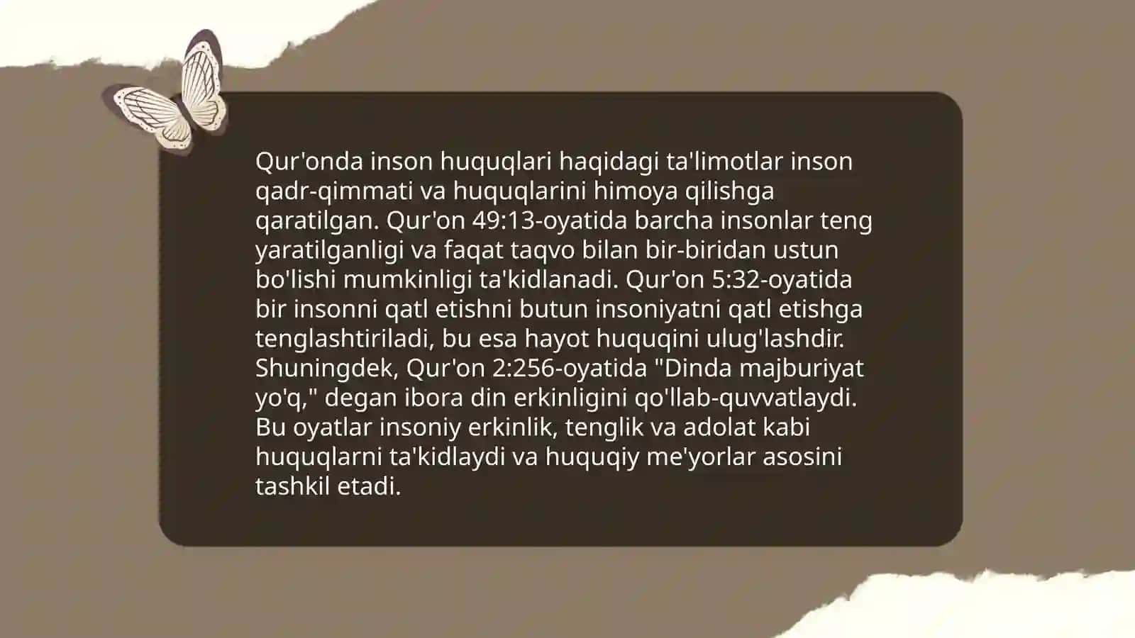 Islomda inson huquq va erkinliklarini taʼminlashning óziga hos jihati 4
