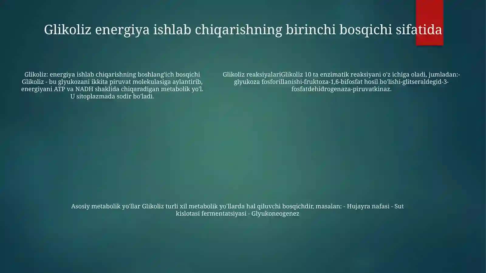 Glikoliz Ayrim Reaktsiyalari 4